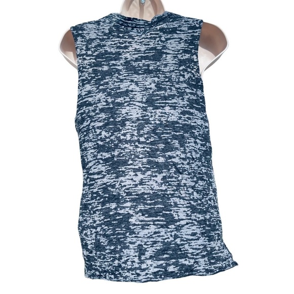 SOULCYCLE sleeveless muscle tank top tee camo black grey sheer lightweight - Picture 5 of 10